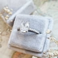 thumbnail image 3 of SOLITAIRE JEWELS 2.82Tcw - Elongated Cushion Cut White Moissanite Hidden Halo Wedding Ring 18k Gold, 3 of 5
