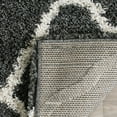 thumbnail image 4 of SAFAVIEH Hudson Aline Plush Geometric Shag Area Rug, Dark Grey/Ivory, 2' x 3', 4 of 5