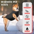 thumbnail image 3 of Soft Fleece Dog Sweater Vest with D Ring Leash - Warm Pullover Jacket for Small, Medium, Large Dogs 1Pack, 3 of 6