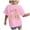 Pink, variant on Gubotare Girls T Shirts Graphic Girls' Casual Short Sleeve T Shirts Kids' Loose Soft Tops (Black,Size 13-14 Years)
