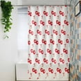 thumbnail image 4 of Shower Curtains for Bathroom-36"x72",Watercolor Seamless Red Cherry Waterproof Bath Curtain Grommet Shower Curtain Set with Hooks,Summer Rustic Farmhouse Fruit Washable Bath Accessories, 4 of 7