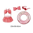 thumbnail image 5 of Bikini Goose Outfit for 23 Inch Lawn Goose – Summer Pool Party Porch and Garden Decoration with Dress, Bow, Glasses and Swim, 5 of 6