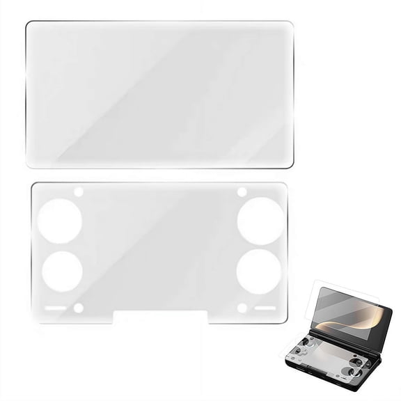 2-Pack Tempered Glass Screen Protector Set for AYN THOR Handheld - Upper & Lower Screen Films, Complete HD Protection Kit
