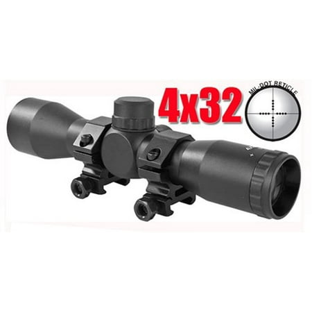 4x32 Rifle Scope Mil Dot Reticle, Tiberius T4.1 Paintball Gun Scope, Tiberius T4.1 Gun Scope, Tiberius Arms Paintball, Paintball, Paintball Scope, Paintball Sight,.., By Trinity from