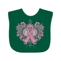 Inktastic Breast Cancer Cool Wings Boys or Girls Baby Bib