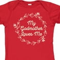 thumbnail image 4 of Inktastic My Godmother Loves Me Girls Baby Bodysuit, 4 of 5