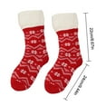 thumbnail image 3 of UHGANN Under $10 Christmas Fuzzy Socks for Women Girls Gifts Cute Fun Cozy Fluffy Winter Warm Slipper Xmas Holiday Socks, 3 of 3