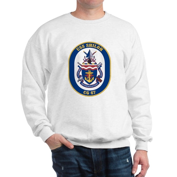 CafePress - USS Shiloh CG 67 Sweatshirt - Crew Neck Sweatshirt