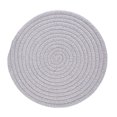 thumbnail image 1 of Mantel individual genérico de 18 cm para ollas calientes de cocina, decoración de mesa, color gris claro, 1 of 9