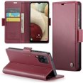 thumbnail image 1 of Funda tipo cartera para Samsung Galaxy A12 5G con bloqueo RFID, tarjetero, soporte magnético, funda protectora de piel con tapa para Samsung Galaxy A12 5G de 6,5 pulgadas, 1 of 6
