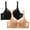 Black, variant on SBYOJLPB Plus Size Everyday Bras 2PC Women Leopard-Print Front Buckles Underwear No Steel Close Bra Black 36D