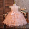 thumbnail image 5 of Vividxx Toddler Girls Dresses Elegant Girls Party Dress With Satin Bodice And Skirt For Festive Style Dress For Toddlers And Little Girls Stylish Party Gown 5-6 Years, 5 of 9