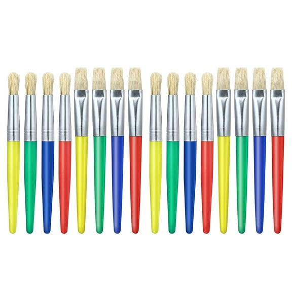 ITSELFER 16 Pcs DIY Painting Children's Paints Kids Paint Brush Set Random Style