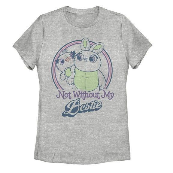 Women's Toy Story Ducky & Bunny Besties  Graphic Tee Athletic Heather Medium