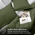 thumbnail image 3 of Bare Home Goose Down Alternative Comforter Set - 3 Piece Set - King/Cal King, Cypress, 3 of 7
