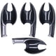 thumbnail image 1 of Reemplazo de accesorios de cubierta de cuenco para manija de puerta de coche de 4 piezas para Mazda CX‑3 2016‑2018Estilo de fibra de carbono, 1 of 5