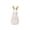 C, variant on Ceramic Easter Bunny Figurine Set, Modern White & Gold Porcelain Rabbit Statues for Spring Home Decor, Mantel & Desktop Ornaments