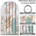 thumbnail image 4 of Blackout Curtains for Bedroom Living Room Grommet Thermal Insulated Room Darkening Drapes, Monstera Leaves Patterned Blackout Curtains Reduce Outside Noise Protect Privacy 26"W x 54"L (Pack of 2), 4 of 5
