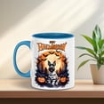 thumbnail image 5 of Mummy Scottish Terrier Happy Halloween with Pumpkins Bats Spooky Fun 11oz Accent Two-tone Mug Scottie Dog Lover Gifts Coffee Tea Cup - 00019, 5 of 5