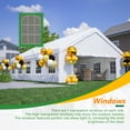 thumbnail image 5 of 20x32 FT Party Tent with 3 Storage Bags & Removable Sidewalls, Waterproof PE Canopy for Wedding Receptions, Camping & Commercial Outdoor Events, 5 of 9