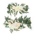 thumbnail image 3 of 2 Rustic Wedding Arch Lively Leaves with Ties And Clips Art Swag for Wedding Reception Tabletop Ceremony Window , white Option 4 F, 3 of 8