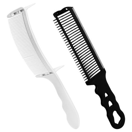 LEORX 2 Pcs Men Hair Comb Plastic Positioning Comb for Hair Cutting and Hairdressing