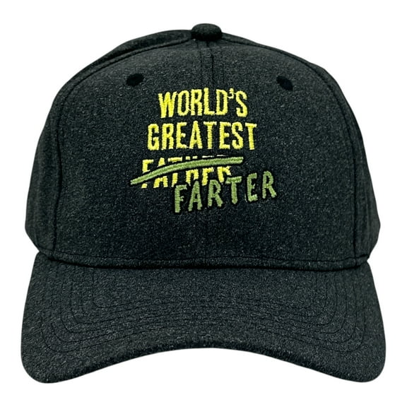 Worlds Greatest Farter Hat Funny Sarcastic Fathers Day Graphic Novelty Cap