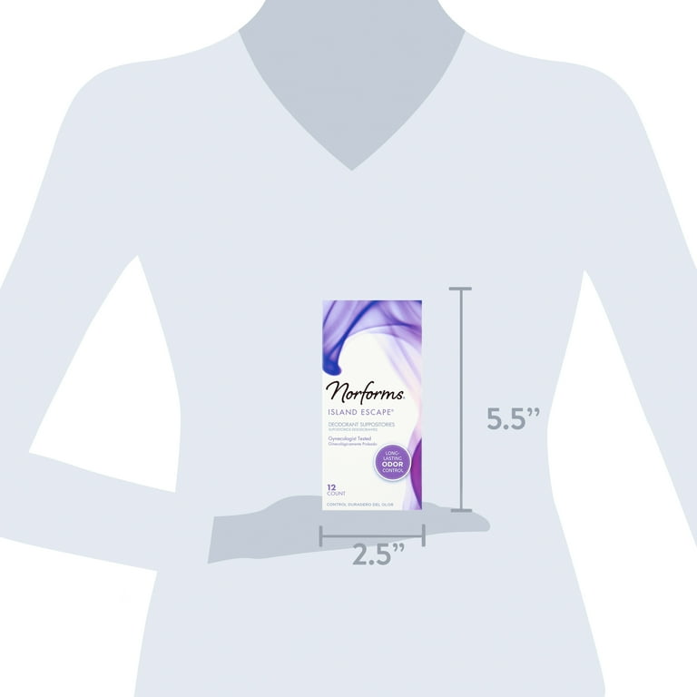 Norforms Feminine Deodorant Suppositories, Vaginal Odor Control