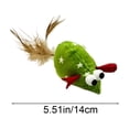 thumbnail image 3 of Catnip Cat Toys,Interactive Mouse-Shaped Cat Toys for Indoor Entertainment Daily Boredom Relief,Soft Cat Chew Toy & Kitten Teething Toys with String Tails,Green, 3 of 6