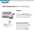 thumbnail image 4 of Houzer Platus 33 in White Fireclay Apron Front Farmhouse 60/40 Double Bowl Kitchen Sink - PTD-6040 WH, 4 of 7