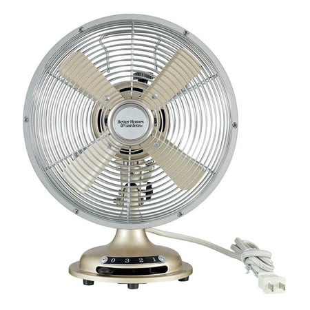 

Better Homes & Gardens Retro Table Fan Brushed Nickel 8-Inches