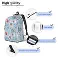 thumbnail image 5 of Balery Sea Turtle Vintage Canvas Backpack for Men and Women - Large Capacity, Durable Travel Laptop Bag for School, Work, Hiking, and Outdoor Activities, 5 of 7