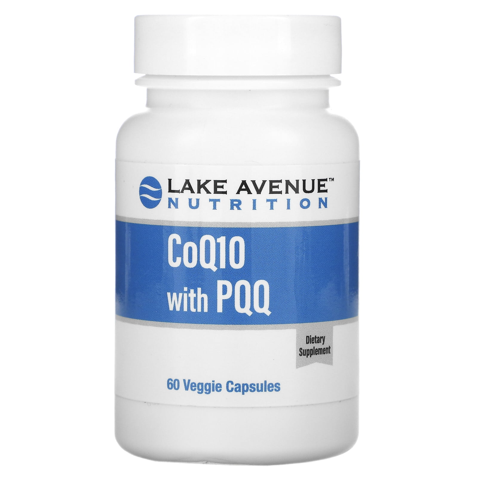 Lake Avenue Nutrition CoQ10 100 mg, PQQ 10 mg, 60 Veggie Capsules