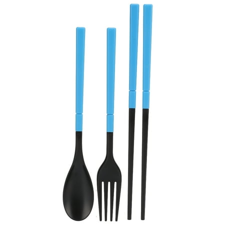 

YOUTHINK Tableware Set ABS Plastic Spoon Fork Chopsticks Contain Portable Outdoor Folding Tableware Tableware Set Portable Outdoor Folding Tableware
