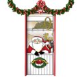 thumbnail image 1 of Bandera colgante de Navidad, pancarta de fondo navideño para puerta de casa de fiesta, 1 of 8