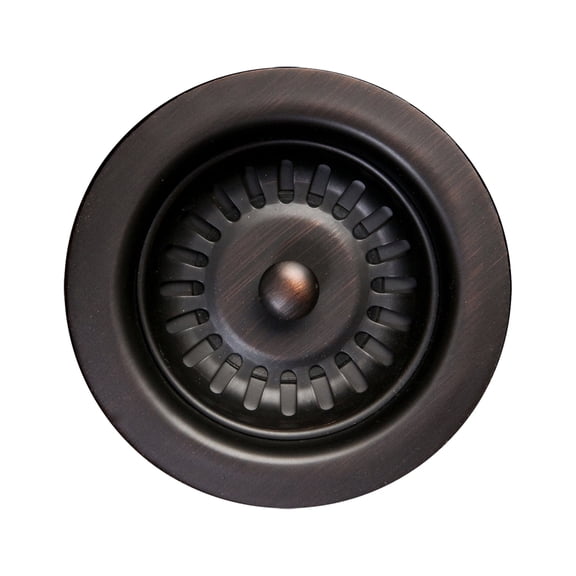 Premier Copper Products D-132ORB 3. 5 inch Kitchen, Prep, Bar Basket Strainer Drain - Oil Rubbed Bronze