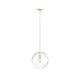 thumbnail image 2 of Hunter - Sacha 1-light Brushed Nickel, Medium Size Pendant Light, Dimmable, Modern Style, Globe Shaped, for Bedrooms, Dining, Living Rooms - 19661, 2 of 7