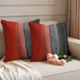 thumbnail image 6 of Outdoor Pillow Covers 20x20 Set of 2, Red Black Ombre Waterproof Patio Throw Pillow Covers for Couch Sofa Chair, Vintage Farmhouse Wooden Decorative Pillowcases for Throw Pillows, 6 of 9