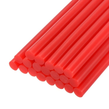 Unique Bargains 20pcs Hot Melt Glue Gun Sticks,100mm x 7mm for Most Glue Gun,Dark Red