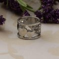 thumbnail image 2 of Clip de Bufanda para Pañuelo de Seda para Bodas Fiestas, Adorno Decorativo de Plata Yuyangstore Hebilla del anillo de la bufanda, 2 of 8