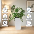 thumbnail image 5 of 2 Pack 22Inch High Planters with Smart Self-Watering System, Decorative Flower Pots for Indoor & Outdoor, large Planters for Porch,Garden, Patio, White, 5 of 9