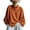 112#Orange, variant on Cowl Neck Waffle Knit Top for Women Long Sleeve Oversized Loose Fit Dolman Sleeve Casual Vintage Slouchy Cozy Pullover Tunic Knit Sweater Top