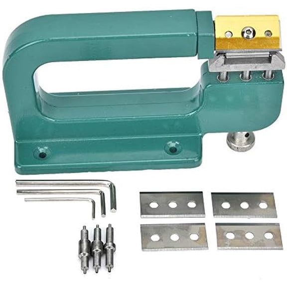 Leather Craft Skiving Machine, Manual Leather Skiver Leather Repairing Splitter Hand Leather Peeler Tool with 4 Rollers, Leather Thinning Machine Leather Paring Device Machine$$Art & Craft