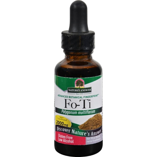 El suplemento Nature's Answer Fo-Ti Root de 30 ml promueve la piel del cabello