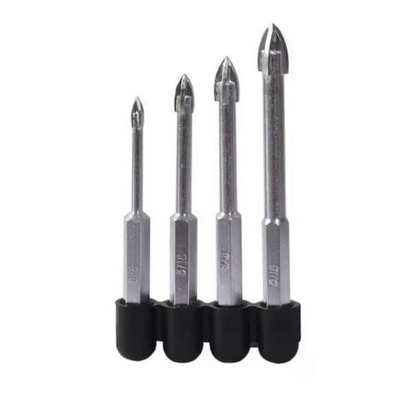 Kobalt Set Carbide tipped Right handed Glass and Tile Drill Bit Set