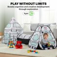 thumbnail image 2 of Juega a Tent Lafayette. Cohete blanco estadounidense con túnel para niños, 2 of 7