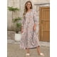 thumbnail image 4 of Vestido largo ANRABESS con estampado floral de verano con cuello en V para mujer, 4 of 6