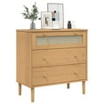 thumbnail image 3 of vidaXL Drawer Cabinet Storage File Sideboard SENJA Rattan Look Solid Wood Pin, 3 of 10