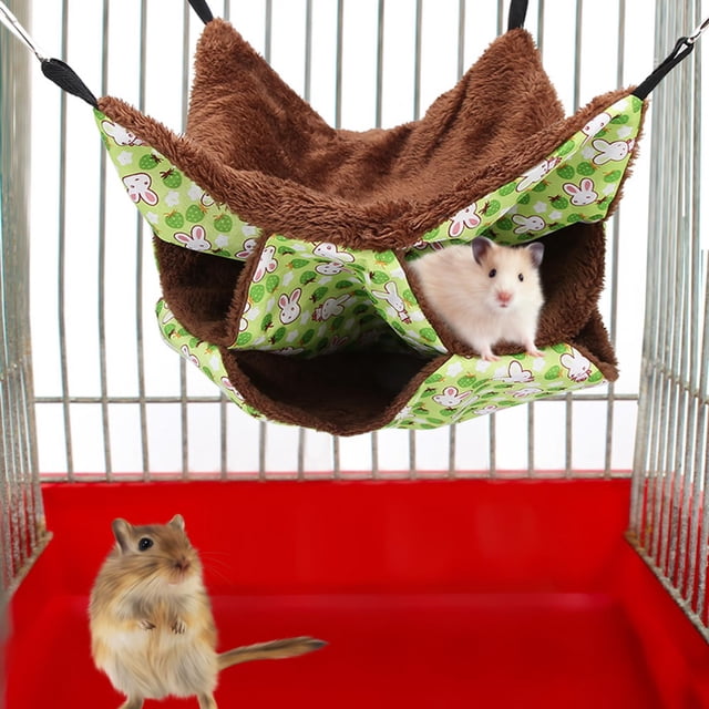 Pet Hammock, Colorful Fine Workmanship Hamster Hammock, -Looking Sugar Gilder For Hamster Green