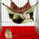 thumbnail image 3 of Hamaca cálida para mascotas pequeñas de tres capas, cama colgante, saco de dormir para hámster, ardillas doradas de azúcar, color verde, 3 of 11